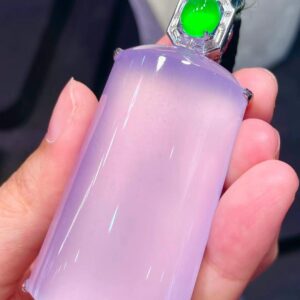 Purple Jade Ice Crystal Pendant
